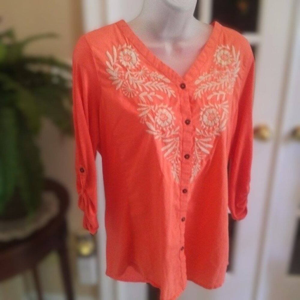 Sonoma Embroidered Top EUC M